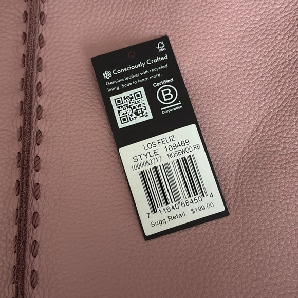 Elegant Pink Leather Los Feliz SAK Bag - Picture 7 of 7
